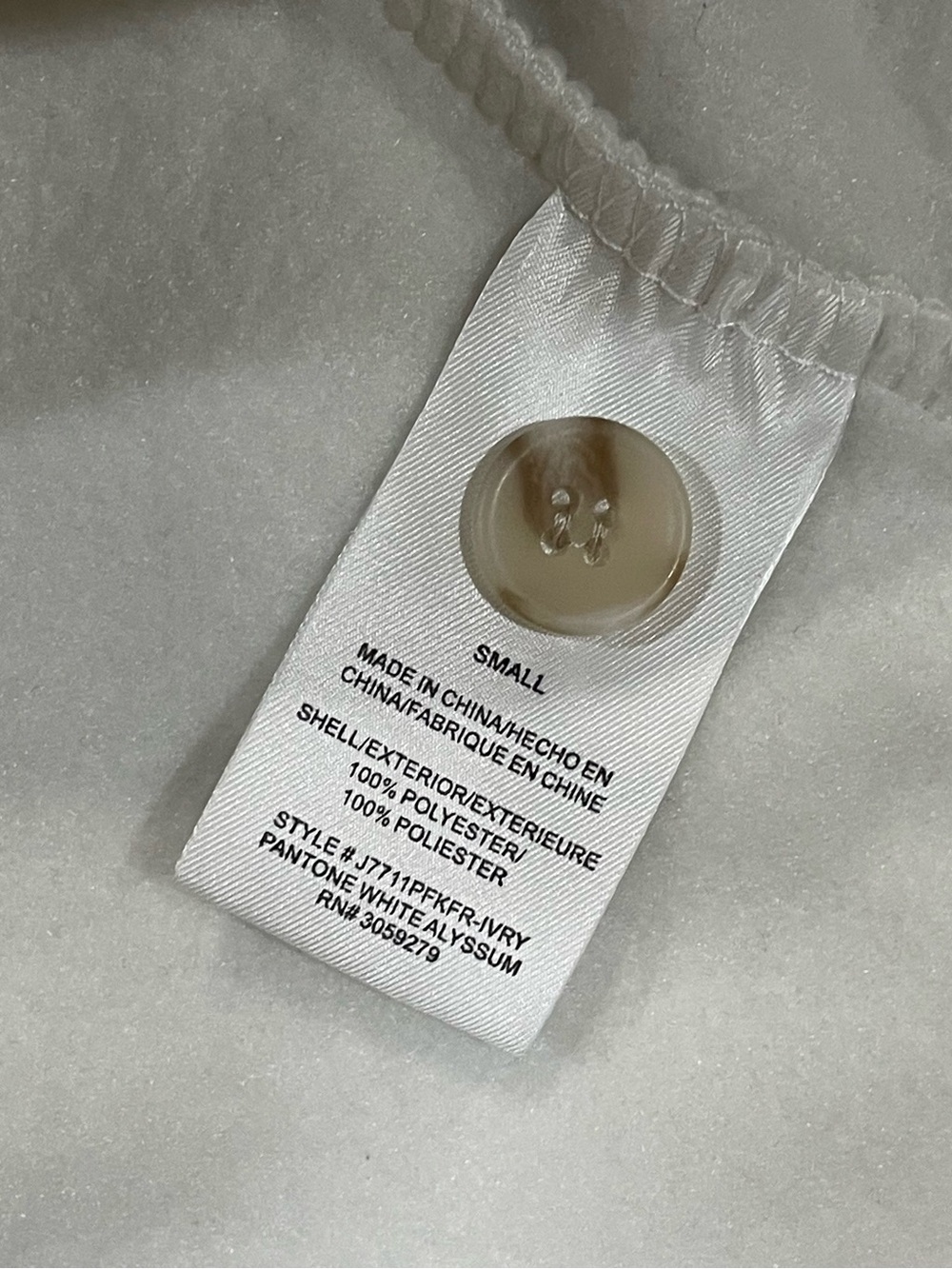 Cream Shacket NWT Fuzzy Fleece Cozy Cabincore Minimalist MiAmi Francesca Size S - Picture 5 of 12